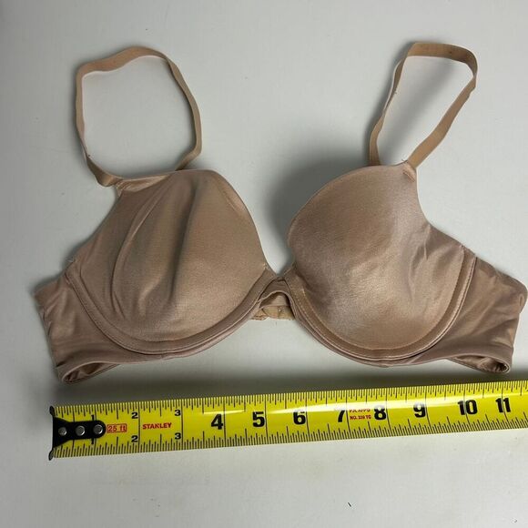 Auden Women's Lightly Lined Wireless Strapless Bras  2 Beige and gray  34A - Picture 4 of 9